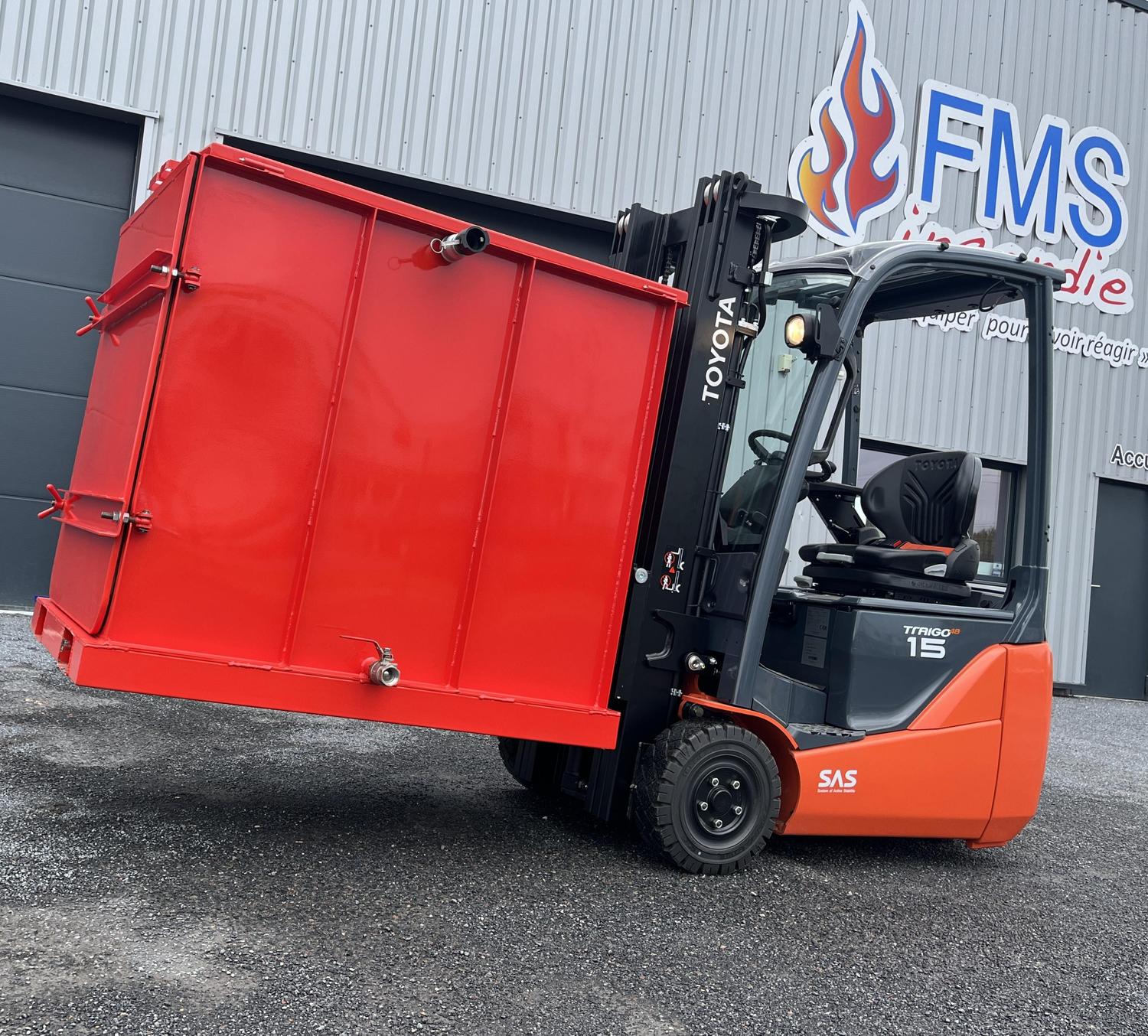 Caisson d'intervention pour batterie lithium